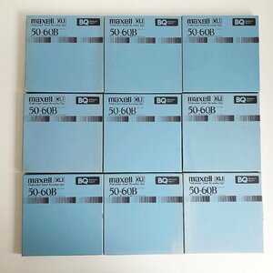 オープンリールテープ 7号 MAXELL XLⅠ50-60B BQ 9本セット 使用済み まとめ売り 現状品 （515-3）