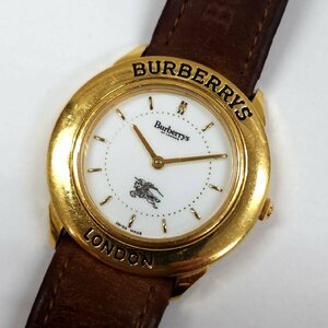 BURBERRYS LONDON バーバリーズ ロンドン 3000 クォーツ 稼動品 純正ベルト アンティーク 腕時計