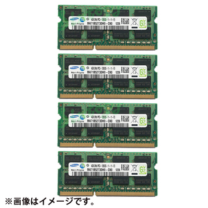 動作確認済みSamsung ノートPCメモリー 16GB（4GBX4枚）DDR3 1600MHz PC3-12800S SODIMM 204pin 動作保証 アウトレット 安い　F