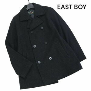 EAST BOY イーストボーイ 秋冬♪ メルトン ウール スクール Pコート Sz.11　レディース グレー 女子 学生 通学　K3T00350_9#N