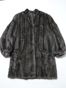 ■0522■最高級毛皮 Guy Laroche Paris ギラロッシュ SAGA MINK サガミンク 毛皮コート ●