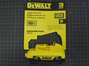 ■DEWALT デウォルト12V MAX [10.8v] 3.0Ah リチウムイオンバッテリーDCB124 未使用在庫品 