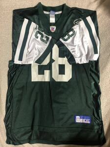 ヴィンテージ/ビンテージ 良品 韓国製 リーボック製 NFL/N.Y JETS/ジェッツ MARTIN/カーティス マーティン/28 ゲームシャツ 緑 XL