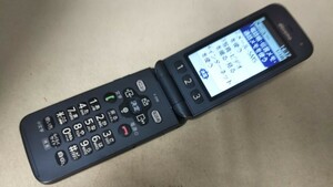 D4989 docomo SIMフリー らくらくホン F-01M FUJITSU 4Gガラホ 簡易確認＆簡易清掃＆初期化OK 判定○ WebにてSIMロック解除手続受付済み