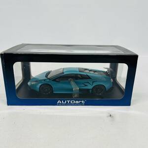 【本体良好】 AUTOart 1/18 ランボルギーニ ムルシエラゴ LP-670-4 SV ミニカー オートアート Lamborghini Murcielago ターコイズブルー 