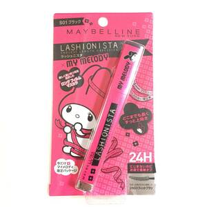 新品 限定 ◆MAYBELLINE (メイベリン) ラッシュニスタ S01ブラック (マスカラ)◆ マイメロディ マイメロ 在庫残りわずか