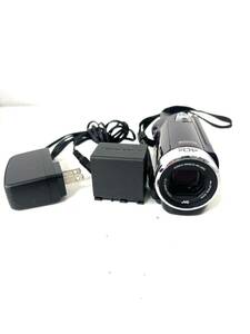 ○ 動作品 JVC ケンウッド GZ-E117-V 2012年製 ビデオカメラ FULL HD 40x KONICA MINOLTA HD LENS バッテリー 2個 DCコード 付き 