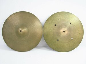 Zildjian ジルジャン FLAT HATS フラットハッツ トップ&ボトム ハイハット シンバル ▼G4177