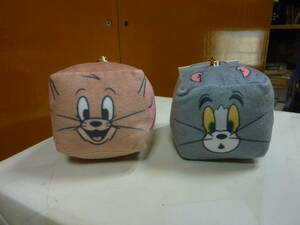[ トムとジェリー Tom&Jerry ]ぬいぐるみ みたいな マスコット キーホルダー 2個セット 本体約7㎝ 送料無料
