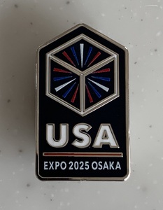 非売品★新品 EXPO 2025 USA アメリカ 米国パビリオン 大阪・関西万博ピンバッジ★