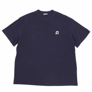 美品 モンクレール MONCLER Tシャツ カットソー 2020年 半袖 ショートスリーブ コットン トップス メンズ 3XL ネイビー cf02do-rm08f08985