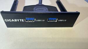 USB3.0×2 拡張フロントパネル 黒 3.5インチフロッピードライブベイ用(20ピンコネクタ対応 ）送料無料