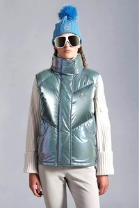 MONCLER モンクレール 22AW ダウンジレ ロゴ ダウンベスト レディース ・1 FAUCILLE