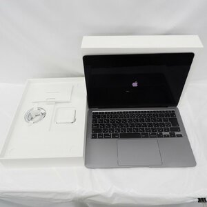 【美品】Apple アップル ノートPC MacBook Air 2020 13インチ M1/8GB/SSD256GB スペースグレイ FNG63J/A ※整備済製品 11560080 0501