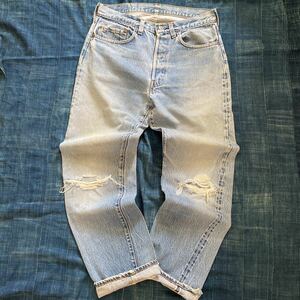 80s Levi’s 501 赤耳 実寸約 w32 l29 黒カン 内シン デニム USA製 ビンテージ グランジ 501xx 505 517 bige 40s 50s 60s 70s 66前期