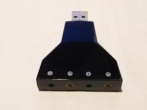 USBオーディオ２系統　ボリューム・ミュート付き　★鄭3