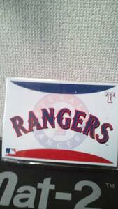 ★送料無料★ 新品 MLB RANGERS ビッグステッカー 15cm×10.5cm