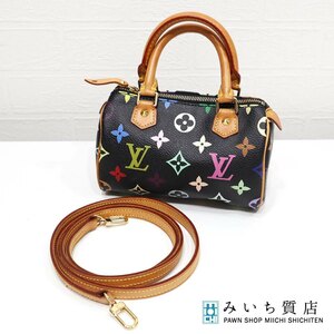 質屋 LV ルイヴィトン LOUIS VUITTON ミニ・スピーディ M92644 モノグラム・マルチカラー レディース H6413 みいち質店