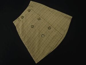 repipi armario レピピアルマリオ グレンチェック スカート パンツ sizeM（160-165cm）/茶 ◇■ ☆ dla7 子供服