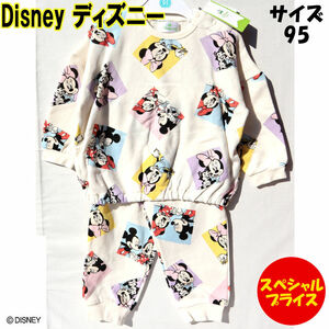 Disney ディズニー ベビー服 サイズ：95 パジャマ ミニーマウス ミッキーマウス 総柄 21510676610 アイボリー 女の子