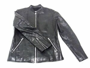 ■美品■ ISAMU KATAYAMA BACKLASH イサムカタヤマバックラッシュ レザー ライダース ジャケット サイズ M 洋服 ブラック系 AW1288