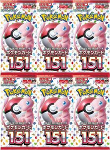 ポケモンカードゲームスカーレット＆バイオレット 強化拡張パック 「ポケモンカード151」 6パック 707