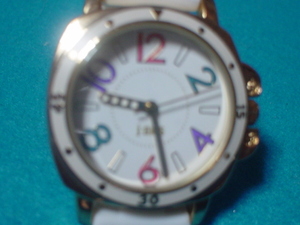 珍品　デザイン　JーAXIS　SUNFLAME　AL１１８２　腕時計　ホワイト