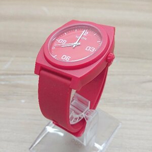 ◇ NIXON ニクソン MINIMAL 動作未確認 シンプル 腕時計 ウォッチ レッド レディース メンズ E