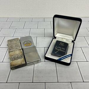 E035 ◎ zippo ジッポー ライター 5点まとめ LIMITED 0341 Re ゼロ Yankees SEA POWER FOR PEACE 等