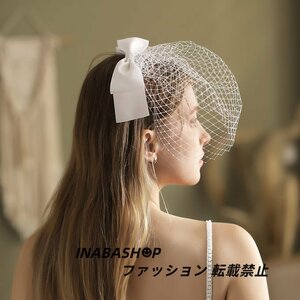 (ミニベール・髪飾り)ウェディングベール ウエディングベール ショート Wedding Veil 金属コーム付き ヘアコサージュ レースデザインベール