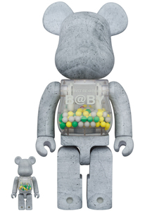 【送料無料】新品未開封 / MY FIRST BE@RBRICK B@BY × RESTIR CONCRETE 100％ & 400％/ ベアブリック メディコムトイ 千秋 マイファースト