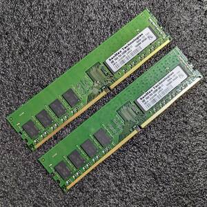 【中古】DDR4メモリ 16GB(8GB2枚組) SanMax SMD4-U8G48MB-24RKX(マイクロン) [DDR4-2400 PC4-19200]