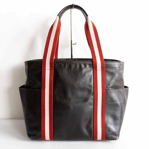 【美品】BALLY 【レザー トートバッグ】ブラウン トレインスポッティング バリー 2404496