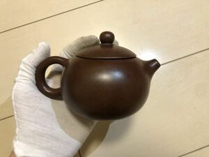民国時代　在銘　急須 朱泥 紫砂 茶器 時代物　中国美術　骨董品 唐物 茶道具 