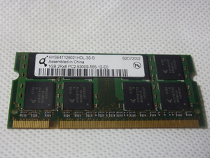 HYS64T 1GB 2Rx8 PC2-5300S-555-12-E0