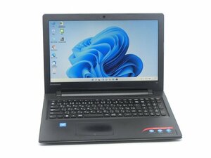 カメラ内蔵/中古/15.6型/ノートPC/Windows11/新品SSD256/8GB/CEL　N3060/Lenovo　300-15IBR　Office搭載/HDMI/無線WIFI/テンキー