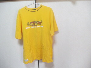 LL ■SPOON/スプーン★半袖Tシャツ★黄色★　used 送料無料 