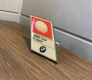 BMW Club of Japan フロント エンブレム バッジ E21E30E28E34E24E32M3M5M6 ALPINAアルピナHARTGEハルトゲAC SCHNITZER 希少な当時物JDM旧車