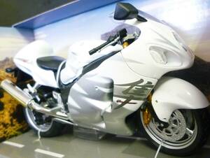 希少出品 1/12 スズキ シロブサ GSX-1300R ハヤブサ SUZUKI GSX 1300 R 隼 HAYABUSA GSX1300R ホワイト 正規ライセンス ダイキャストバイク