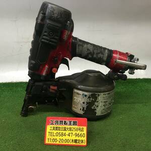 【中古品】★makita(マキタ) 65㎜高圧エア釘打 エアダスタ付 （ワイヤ・シート65㎜) AN633H ITRI9X84H7NS