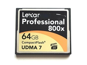 ☆美品☆ CFカード 64GB 800x レキサー プロフェッショナル Lexar Professional コンパクトフラッシュ CompactFlash Card