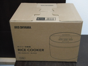 1/未使用品 アイリスオーヤマ IHジャー炊飯器 RC-ISA50-B