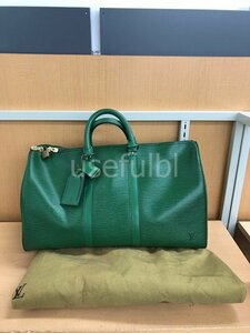 【LOUIS VUITTON】ルイ・ヴィトン　キーポル45　ポルネオグリーン　M42974　バッグ　ボストンバッグ　SY01-HN3★