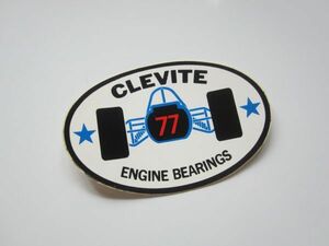 CLEVITE ENGINE BEARINGS 77 ベアリング ステッカー/当時物 デカール 自働車 バイク オートバイ レーシング スポンサー 企業 SZ01