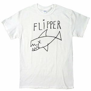 [Sサイズ]NIRVANA カート・コバーン エド・シーラン着用 Flipper（フリッパー）復刻 グランジ Tシャツ 白