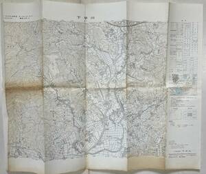 （刷物371）下平川 （掛川） 1：25000地形図 （静岡県） 46×57 昭和55年 国土地理院