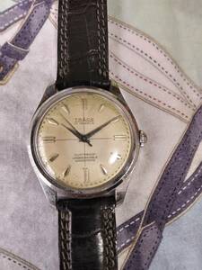 古い腕時計　不動品　TRACO　17JEWELS　DUSTPROOF　UNBREAKABLE　MAINSPRING　手巻き　アンティーク　35ｍｍ