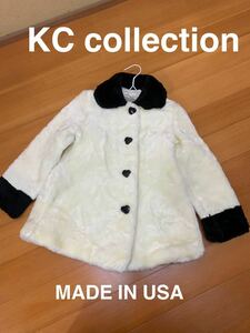 KC collection コート レディース　サイズM モコモコ　ファー　レディースコート　アウター　ハート　USA製