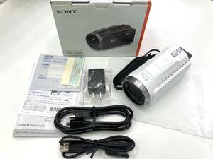 【13061】極美品 SONY ソニー HANDYCAM ハンディカム HDR-CX680 ホワイト 白 ビデオカメラ