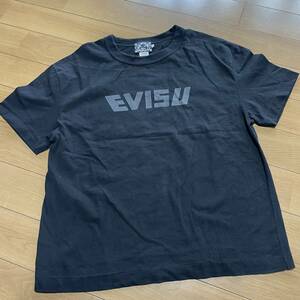Z-7　EVISU（エヴィスジャパン・日本製）　サイズ 42・黒！　ロゴTシャツ 美品